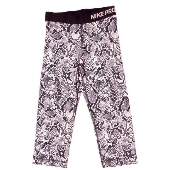 Nike Pro Training Capri Leggings Snake Print - Picture 2 of 8